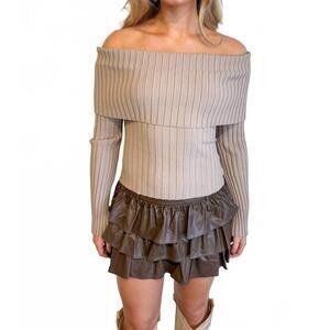 NEW NIA sabine skort in brown